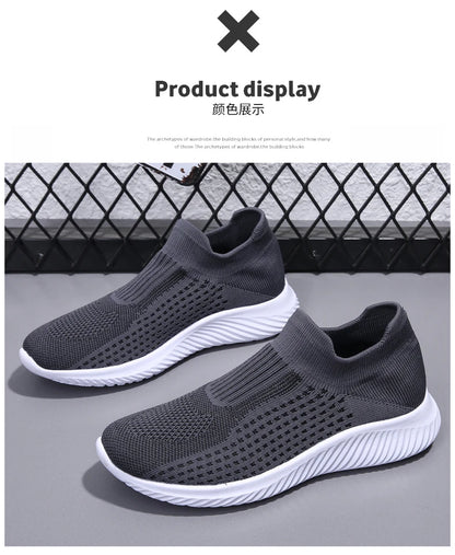 Outdoor Super Light Men Sneakers Fashion Breathable Running Sport Shoes Quality Slip-on Unisex Athletic Footwear 2022 Hot Sale