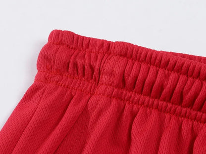 Men's Running Shorts Casual Sports Breathable Mesh Quick Dry Shorts Outdoor Hiking Clothing Fitness Quick Dry Drawstring Shorts