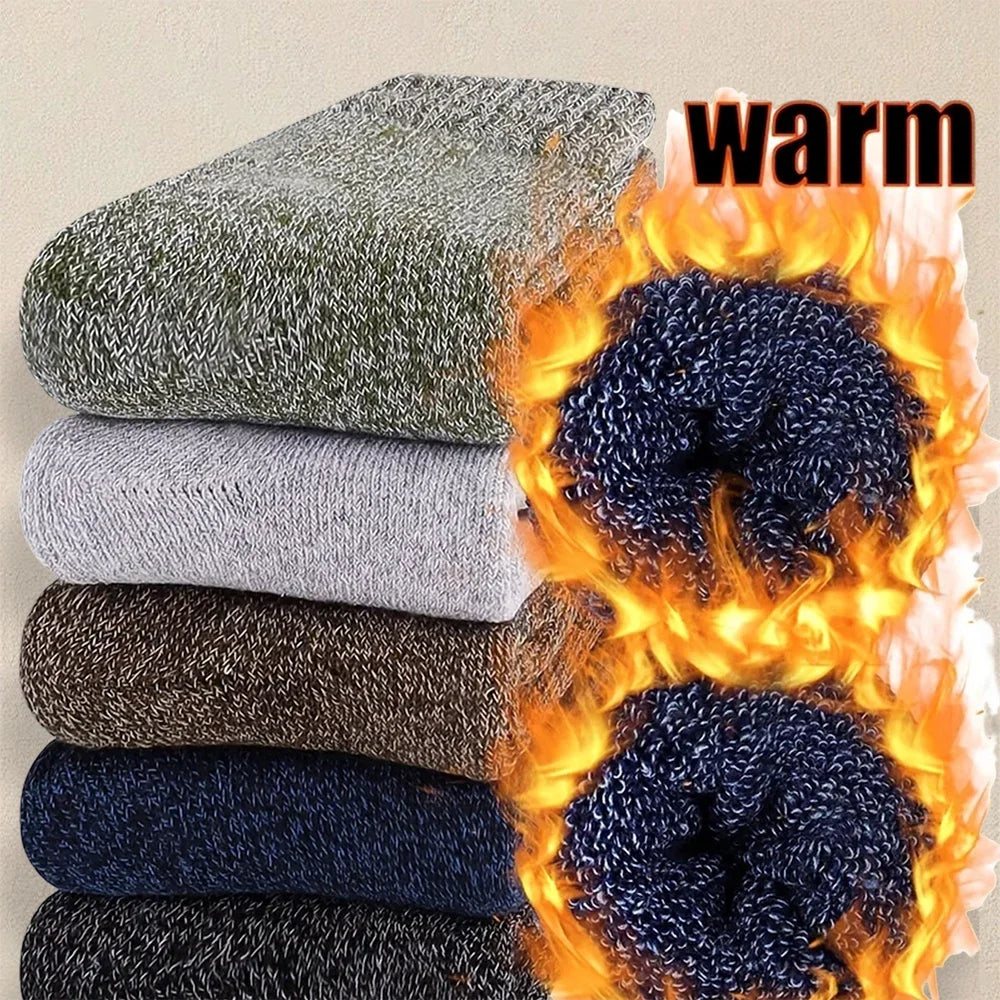 Mens Solid Color Winter Socks - Soft Comfortable Lightweight Casual Socks 3515 Pairs - ZOOMNSTORE