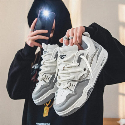 Men's shoes four seasons of the new style all kinds of students retro platform leisure sports shoes