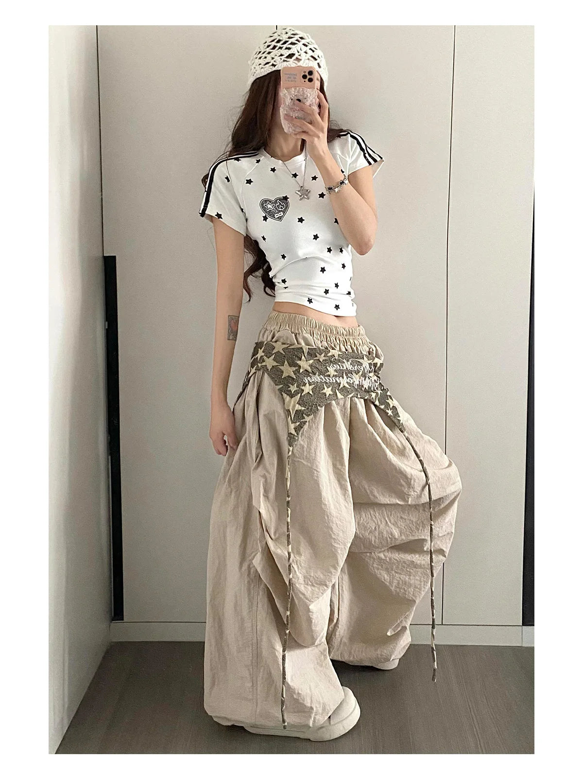Designer Layering Cargo Pants Women Summer Lightweight Quick-Dry Jazz Dance Trousers Baggy Paratrooper Streetwear Wide Leg Pants