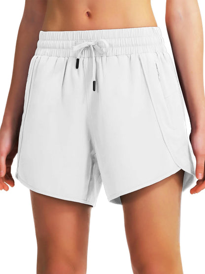 New women's casual sportswear sports running shorts quick-drying lightweight fitness shorts with zipper sports shorts
