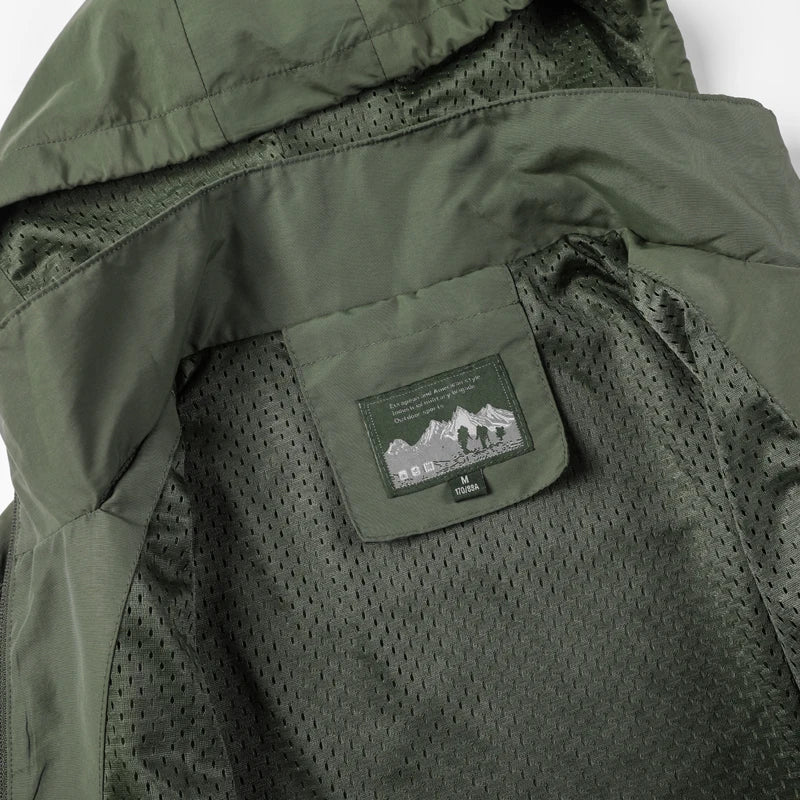 Men's Windproof Jacket – Breathable Cycling Jacket With Hooded Collar | Outdoor Gear