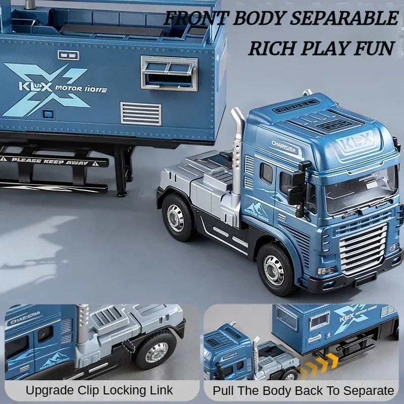 2025 Hot 39cm Car Model Toys for Children Kids Games Boys Motor Home Christmas Train Alloy Cars At Scale Girl Gifts with Light