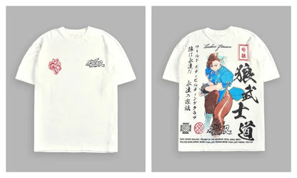 WOLVES CLUB STABILITY "PREMIUM" OVERSIZED TEE IN BLACK Summer Men's and Women's T-shirt Fashion Loose Printed Tops