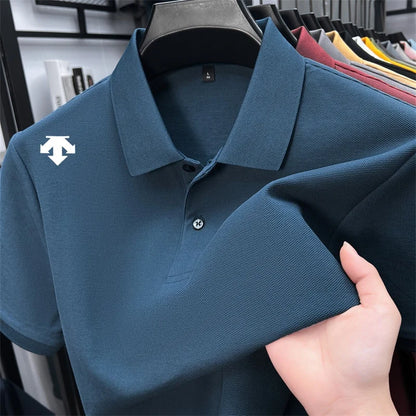 Mercerized Cotton100% Men's Summer Luxury Brand Short Sleeves Polo Shirt 25 Colors Choose From T-Shirt Business Leisure Men Top