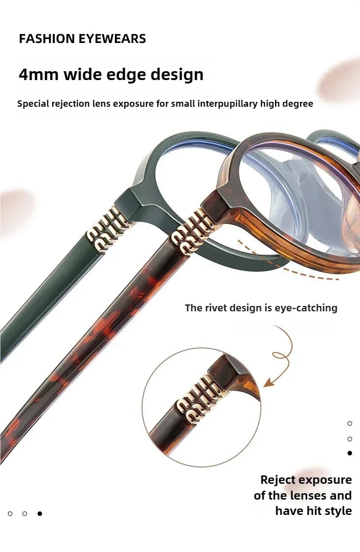 Oval Reading Glasses - Classic Oval Frames With Photochromic Lenses For Women Small Frames