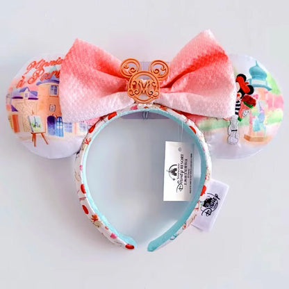 Minnie Mouse Ear Headband - Disney Plush Sequin Accessory for Adults  Kids