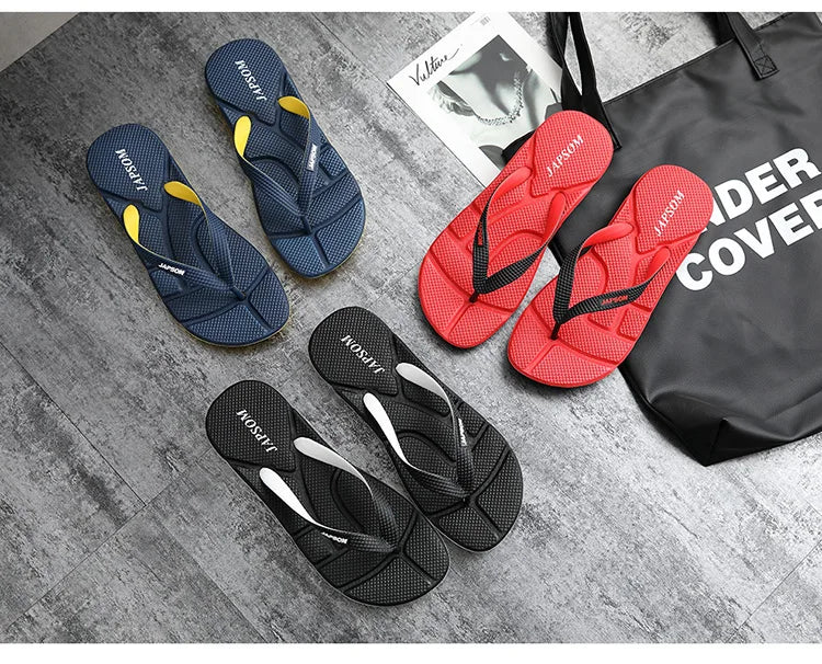 Fashion Blue Massage Slippers Men Flip Flops Sale Big Size 48 Casual Slides Men Non Slip Beach Slippers For Men chanclas hombre
