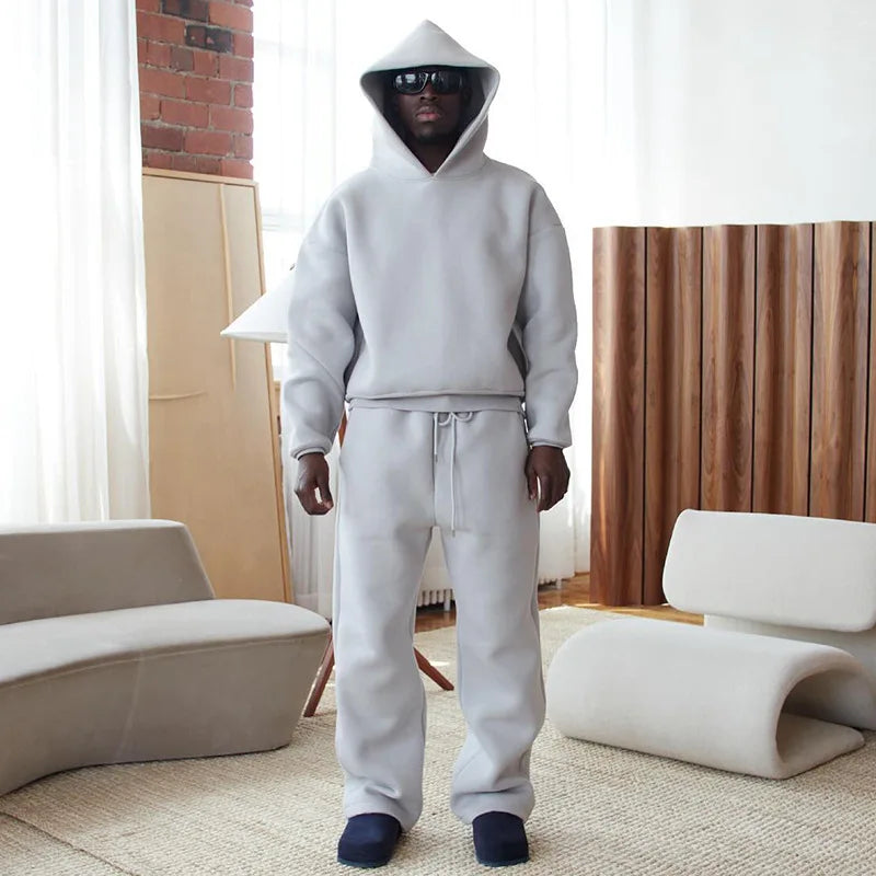 Men's New Sportswear Set | Trendy 2-Piece (Hoodie & Pants) for Outdoor Basketball