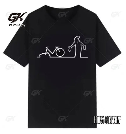 Summer T Shirts for Men Balum La Linea Funny Graphic Tshirt Cotton Comfortable Premium Camisetas Unisex Streetwear Fashion