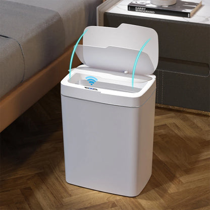 Smart Sensor Touchless Trash Can - Waterproof Electric Garbage Bin for Kitchen  Bathroom