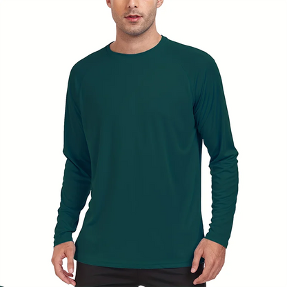 Men's UPF 50+ Sun Protection Shirt – Quick-Dry Long-Sleeve Performance Top