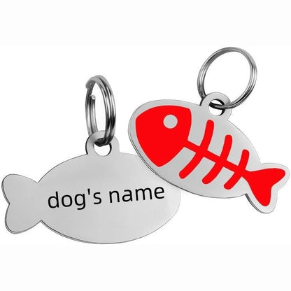 Free Engraved Pet Dog Tag Engraved Puppy Name Anti-Lost Custom Cat Id Tag Fashion Pet Kitten Nameplate Chihuahua Dog Accessories