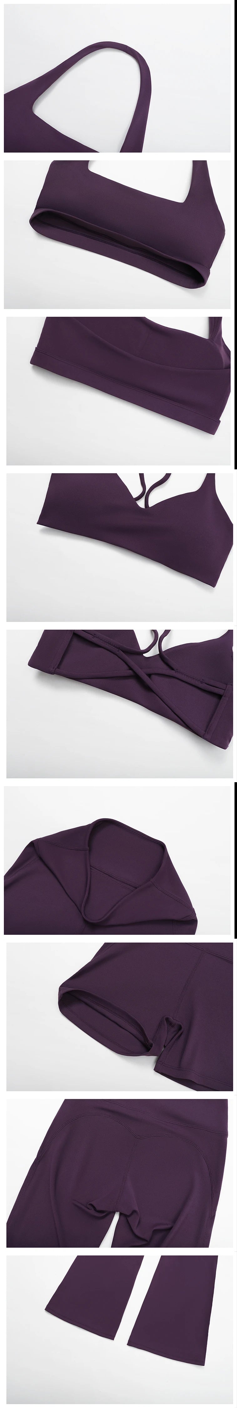 Yoga Set Women's Sportswear Yoga Suit Sports Top High Waist Leggings Two Piece Workout Clothes Fitness Gym Sets Athletic Wear