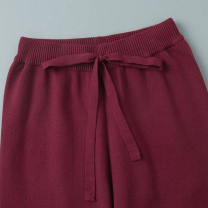 2025 New Trendy Autumn Winter Zip Up Knit Pants Set Women's Trendy Slim Fit Cardigan Pants Chic Commuting Sweater Outfit