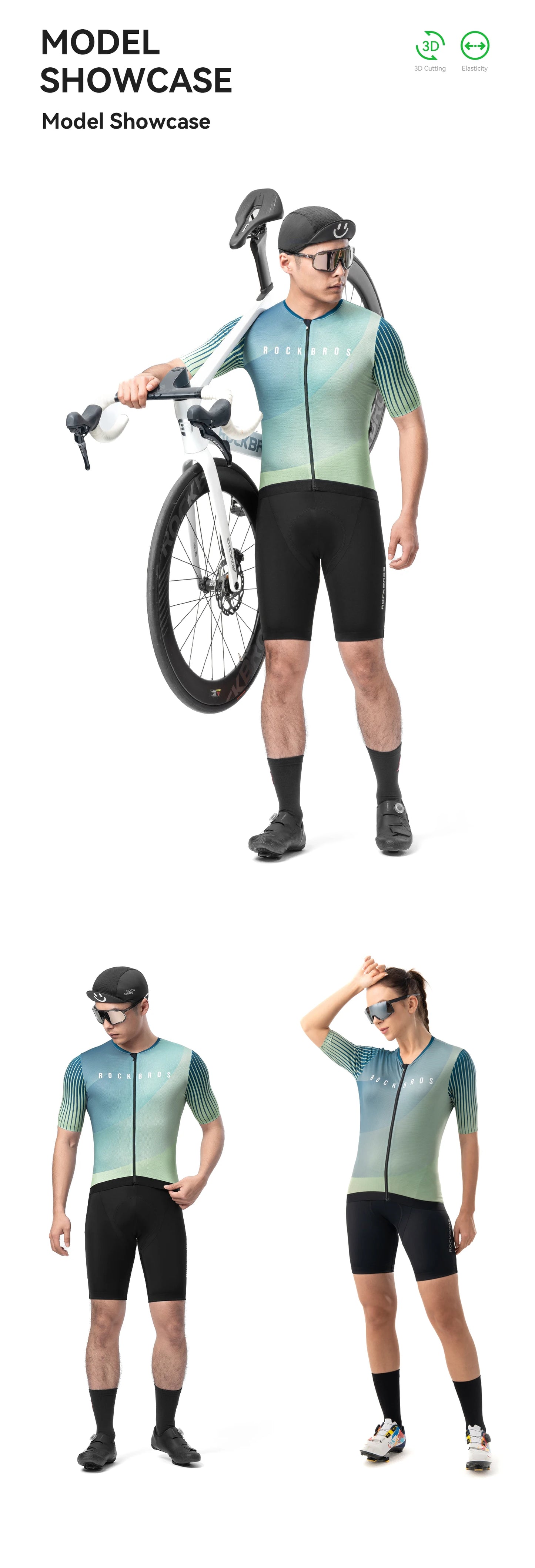 Men's Summer Cycling Jersey – Breathable Quick-Dry Bike Top