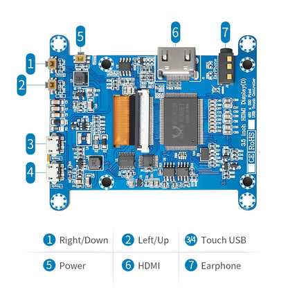 3.5 Inch LCD Monitor - Raspberry Pi Display With Resistive Touch Screen | 480x320 Pixel