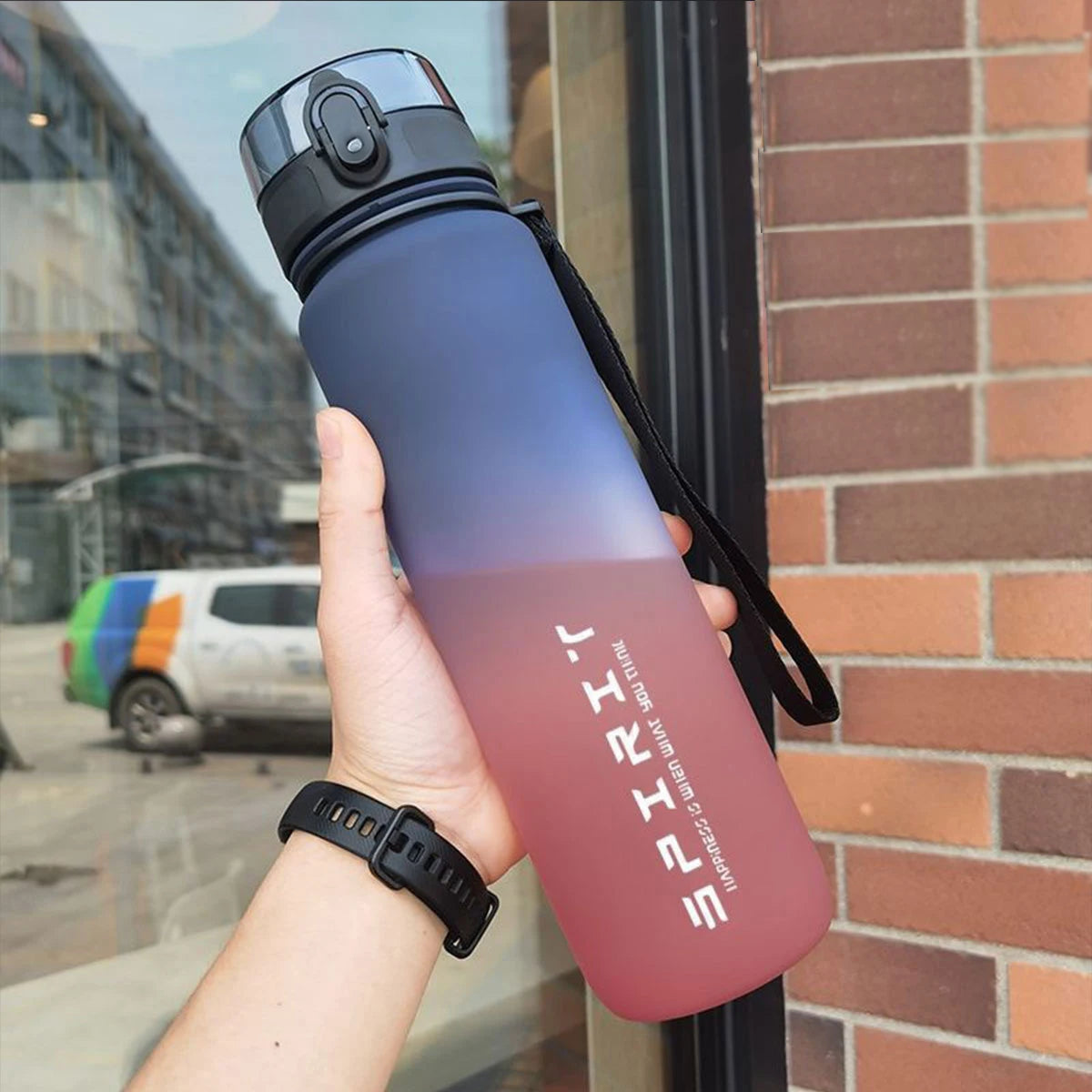 Gradient Water Bottle - Choose Your Size 1000ml/600ml/750ml - Perfect for Outdoor Camping Gym Ideal Holiday Gift for Birthday