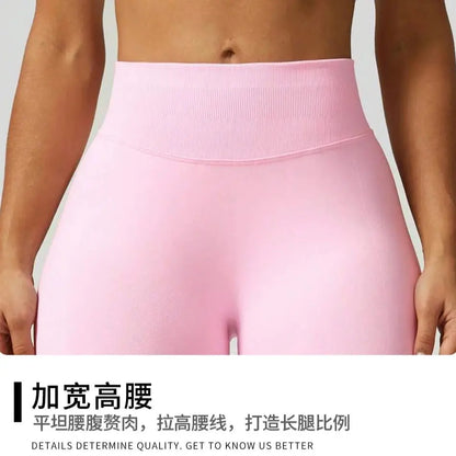 ZHEJIN Seamless Women Yoga Shorts High Waist Workout Gym Shorts Scrunch Butt Lift Biker Shorts Tummy Control Push Up Fitness