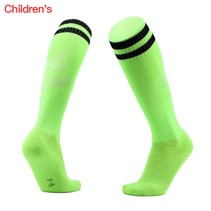 Adult Football Socks Hit Color Wear-resistant Children Kids Sport Long Socks Over Knee High Baseball Hockey Socks