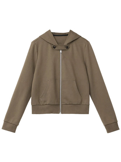 CHIC VEN Fashion Women Sweatshirts Solid Slim New Hooded Warm Female Jacket Short Sportswear for Woman Spring Autumn 2026