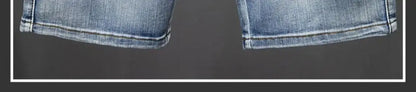 Denim Shorts Men – Casual Summer Knee Length Jean Shorts with Multiple Pockets
