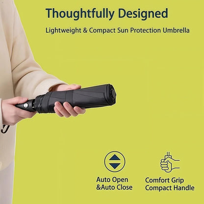 The portable automatic umbrella is sturdy and durable, suitable for various weather conditions zwq
