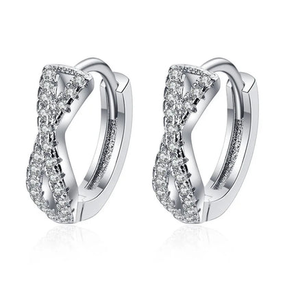 925 Sterling Silver CZ Stud Earrings - Cute Fashion Jewelry for Women and Teens