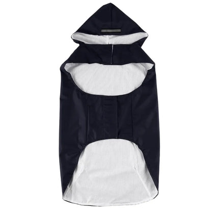 Dog Raincoat Waterproof Hoodie Jacket Rain Poncho Pet Rainwear Clothes with Reflective Stripe for All Sizes Big Puppies