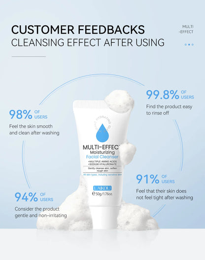 Facial Cleanser Deep Cleansing Foam Remove Dark Spots Acne Mark Pores Refining Blackheads Oil Control Face Wash Scrub Face Gel