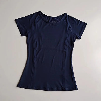 Outdoor Sports Shirt Sportswear Yoga Wear Women's Sports T-Shirt Fitness Clothes Running Yoga Top Female Workout Tops T-shirt