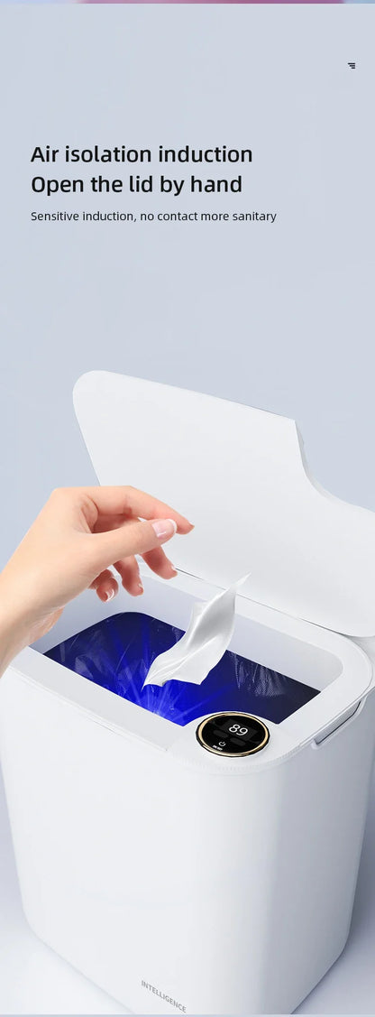 Smart Sensor Trash Can - 20L Automatic Wastebin with Type-C Charging for Kitchen and Bathroom