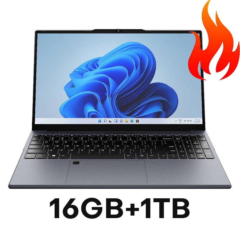 Intel Core i7 Laptop - 15.6 Inch Ultra Slim Notebook Computer | 16GB DDR4 RAM, 1TB SSD Storage, Windows 11