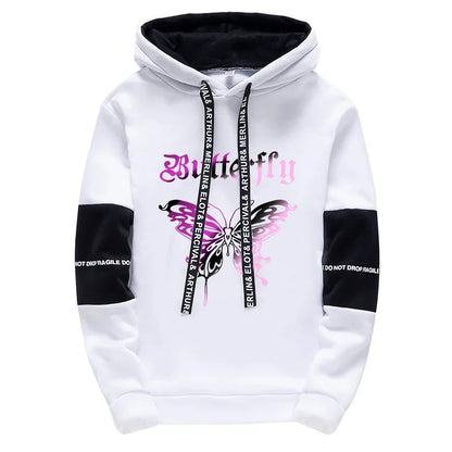 2026 Urban Fashion Loose Coat Letter Print Hoodie for Woman High Grade Y2K Korean Style Hooded Long Sleeve Sweatshirt