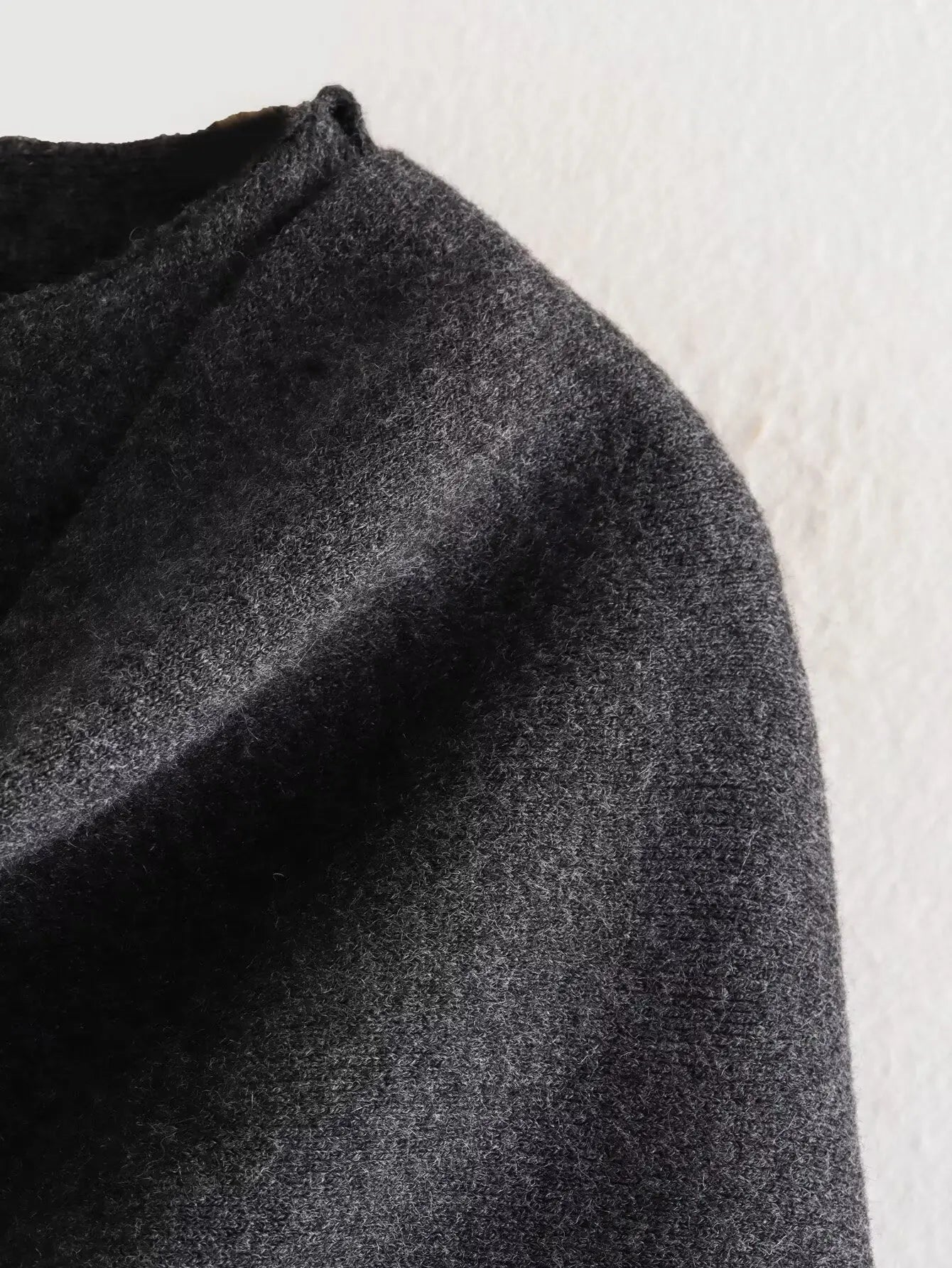 Knitted Coat Women – Warm Autumn Coat Female With Scarf Collar & Button Closure