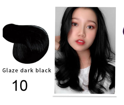 Organic Brown Hair Color Shampoo - Permanent Long-Lasting Dye for Women