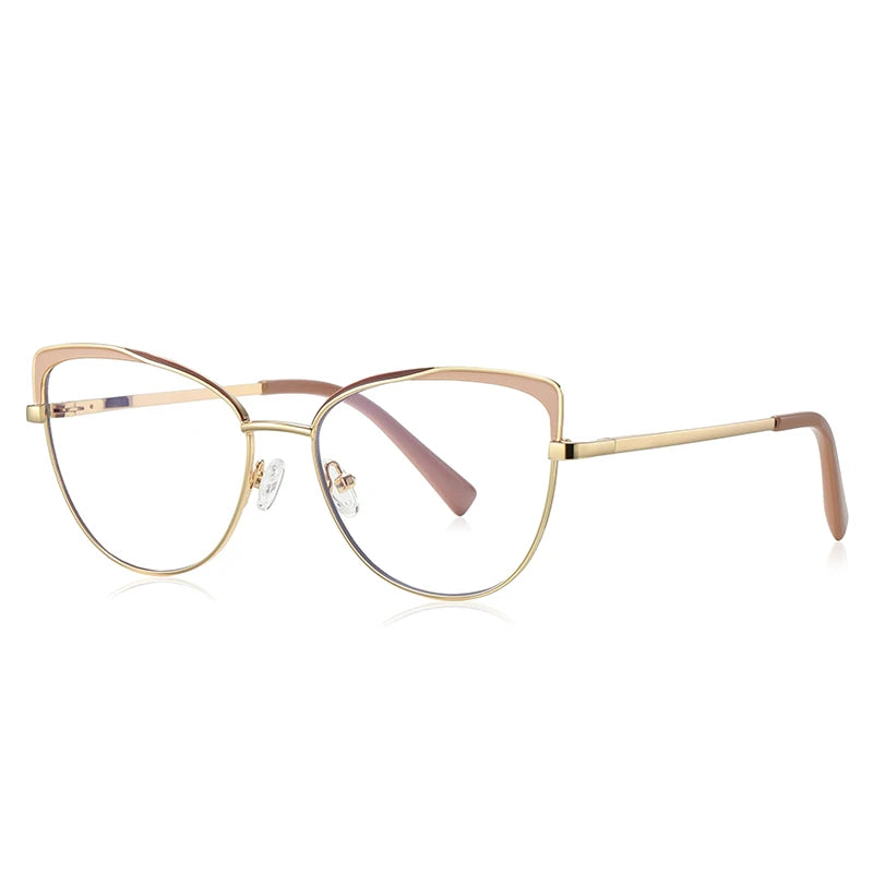 Photochromic Prescription Glasses Women Cat Eye Butterfly Frame Progressive Eyewear