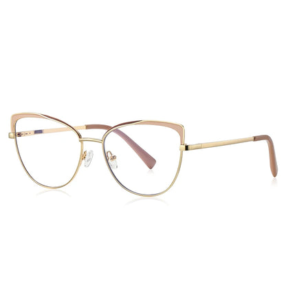 Photochromic Prescription Glasses Women Cat Eye Butterfly Frame Progressive Eyewear