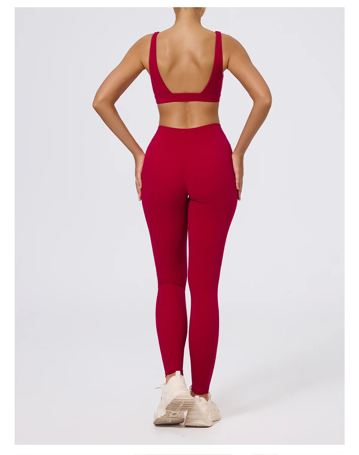 Hearuisavy Summer 2Pcs Women Sports Suit High Impact Push-Up Sports Bra Gym Yoga Tops Underwear High Waist Stretch Fitness Pants
