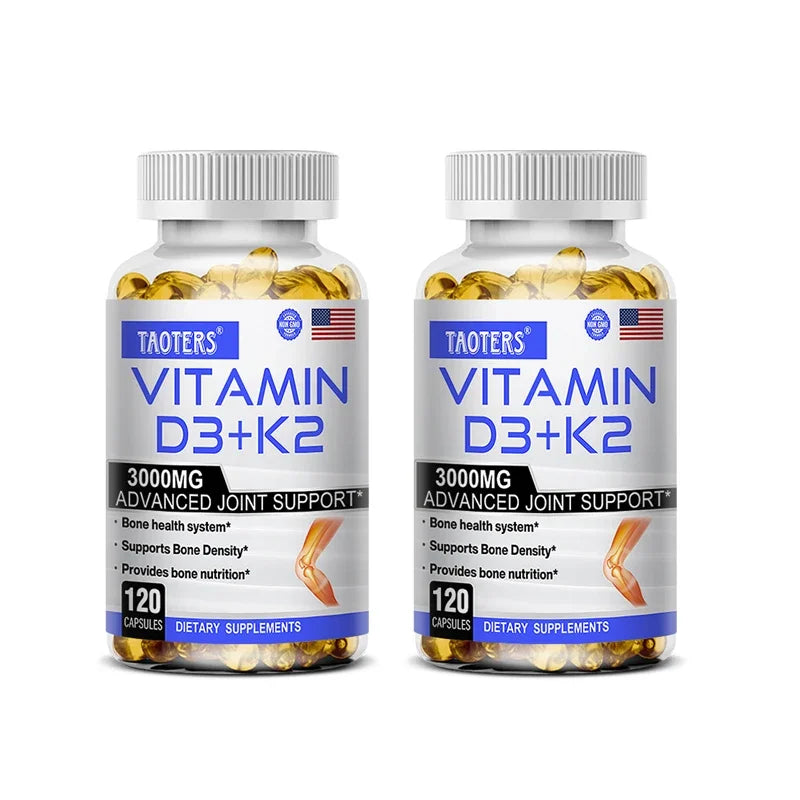 3000 mg Vitamin D3+K2 Health Supplement - Calcium Supplement for Bone Precision and Overall Health
