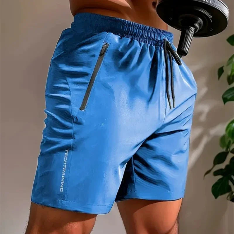 Men Gym Shorts – Breathable Quick Drying Summer Workout Pants with Elastic Waist