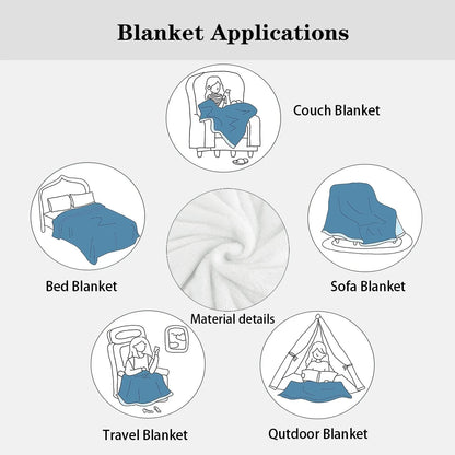 Camper Forest Pattern Blanket - Plush Travel  Sofa Throw - ZOOMNSTORE