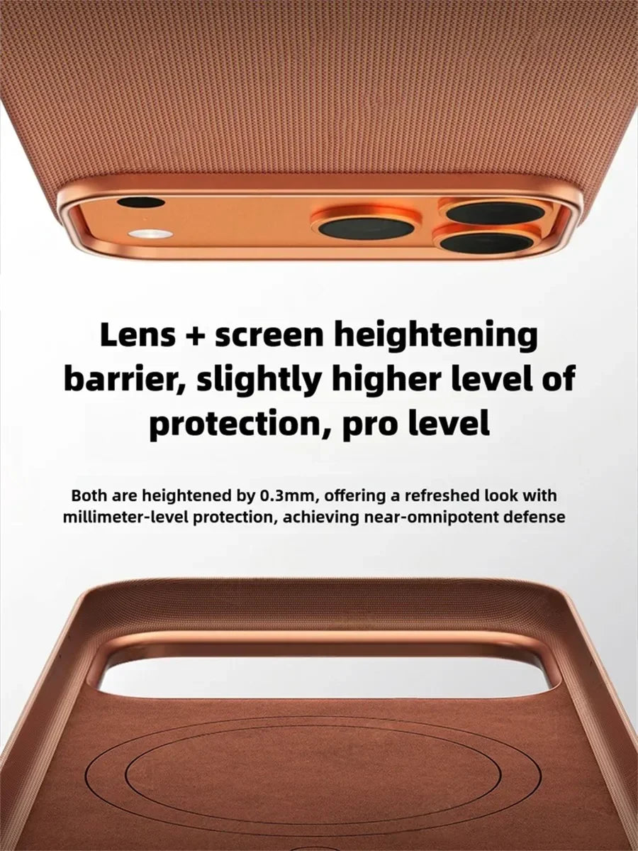New Original Technology Woven Magnetic Case For iPhone 18 Pro 17 16 15 14 13 Pro Max For Magsafe Wireless Charger Official Cover