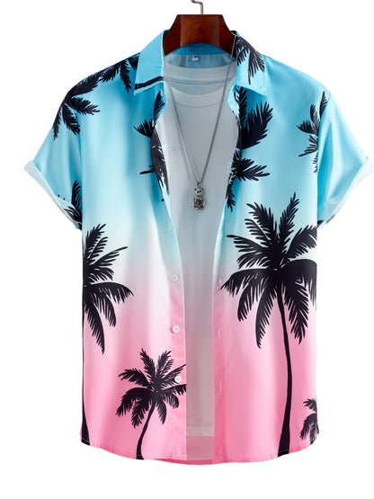 Hawaiian Men's Shirt Summer Outdoor Beach Men's Short-sleeved Shirt Urban Everyday Casual Men's Shirt Street Fashion Men's Shirt