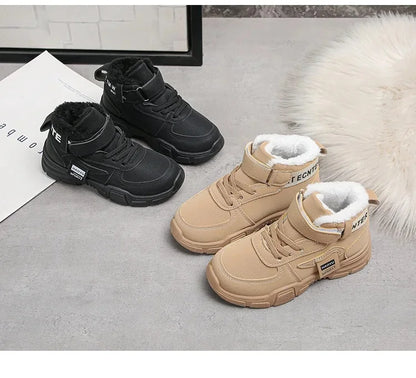 Children Winter Boots – Waterproof Kids Snow Boots With Plush Lining & Rubber Sole