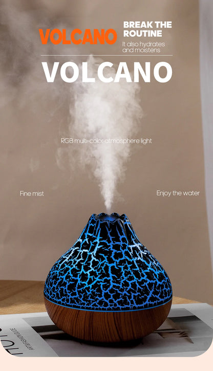 300ml USB Desktop Humidifier - Colorful Mist Diffuser  Air Purifier