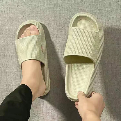 Eva's Simple Men's Slippers For Man Size 45 Poop Slippers. Wearing Soft-Soled Anti-Slip Shoes In Summer. And Women's Slippers