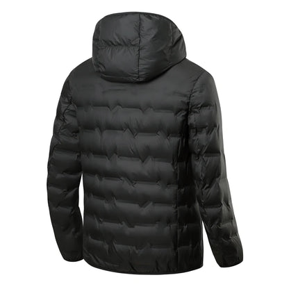 JNLN Men's Winter Down Jacket Duck Down Lightweight Padded Jackets Hiking Camping Climbing Trekking Graphene Lining Warm Coat