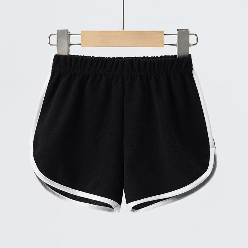 Children's Summer Shorts - Unisex Kids Hot Pants With Elastic Waist Casual Polyester